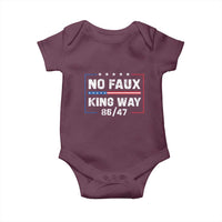 Snarky No Kings In America Baby Onesie No Faux King Way 86 47