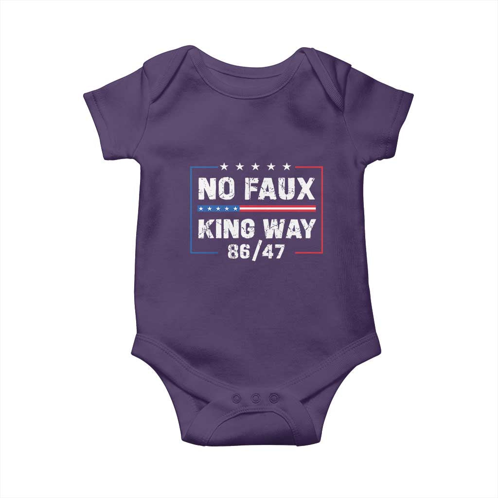 Snarky No Kings In America Baby Onesie No Faux King Way 86 47