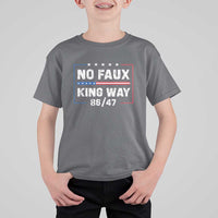Snarky No Kings In America T Shirt For Kid No Faux King Way 86 47