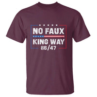 Snarky No Kings In America T Shirt No Faux King Way 86 47