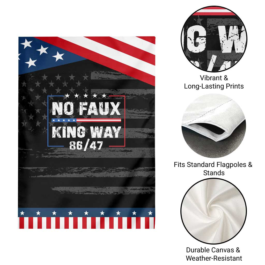 Snarky No Kings In America Garden Flag No Faux King Way 86 47
