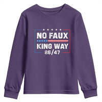 Snarky No Kings In America Youth Sweatshirt No Faux King Way 86 47