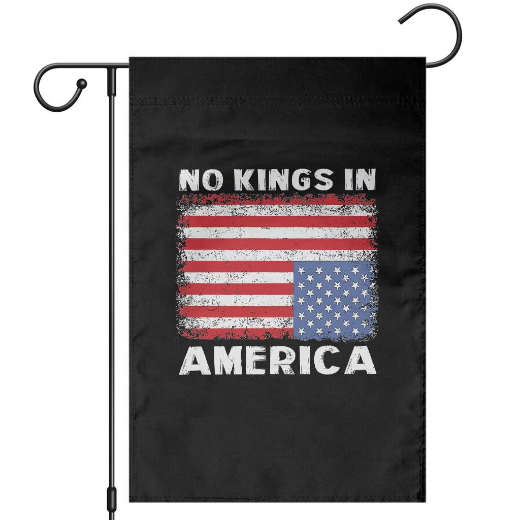Snarky No Kings In America Garden Flag 86 47 No Faux King Way US Flag Upside Down - Wonder Print Shop