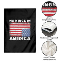 Snarky No Kings In America Garden Flag 86 47 No Faux King Way US Flag Upside Down - Wonder Print Shop
