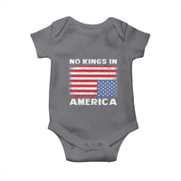 Snarky No Kings In America Baby Onesie 86 47 No Faux King Way US Flag Upside Down