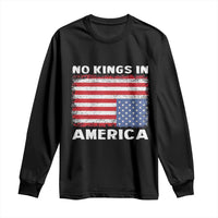 Snarky No Kings In America Long Sleeve Shirt 86 47 No Faux King Way US Flag Upside Down