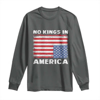 Snarky No Kings In America Long Sleeve Shirt 86 47 No Faux King Way US Flag Upside Down