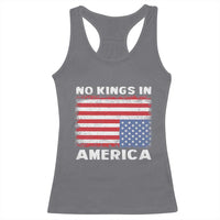 Snarky No Kings In America Racerback Tank Top 86 47 No Faux King Way US Flag Upside Down