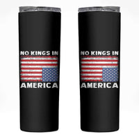 Snarky No Kings In America Skinny Tumbler 86 47 No Faux King Way US Flag Upside Down