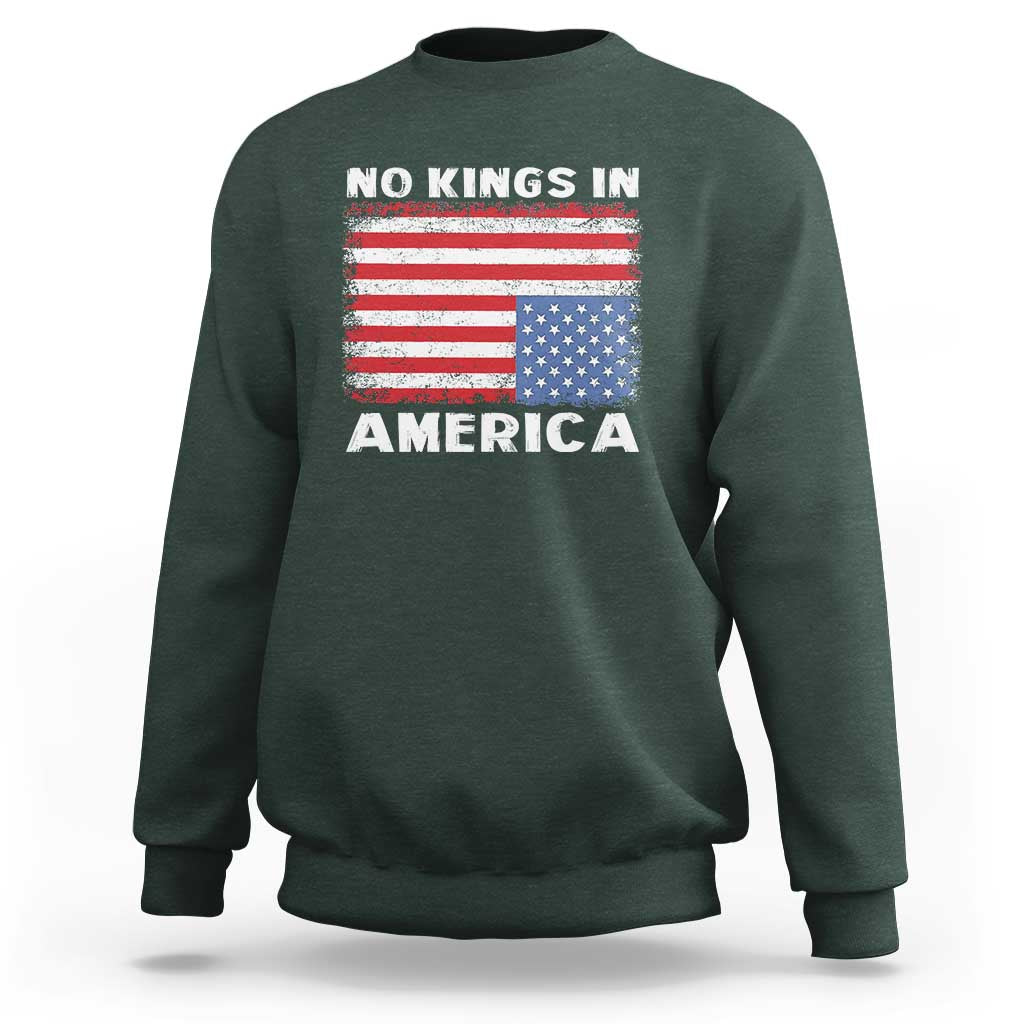 Snarky No Kings In America Sweatshirt 86 47 No Faux King Way US Flag Upside Down