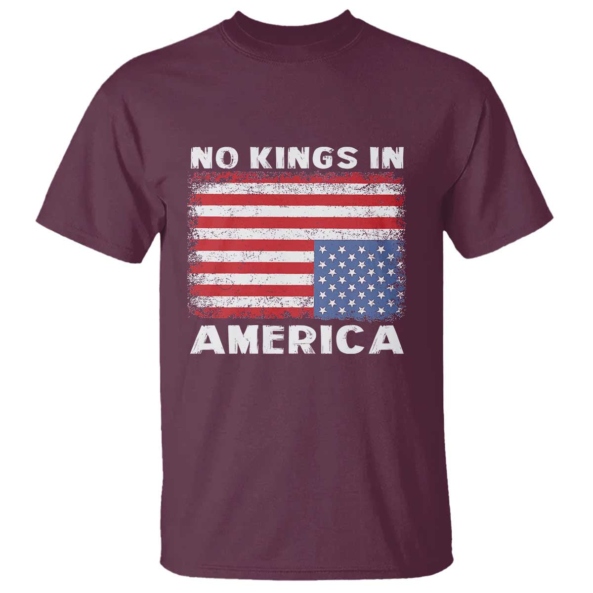 Snarky No Kings In America T Shirt 86 47 No Faux King Way US Flag Upside Down