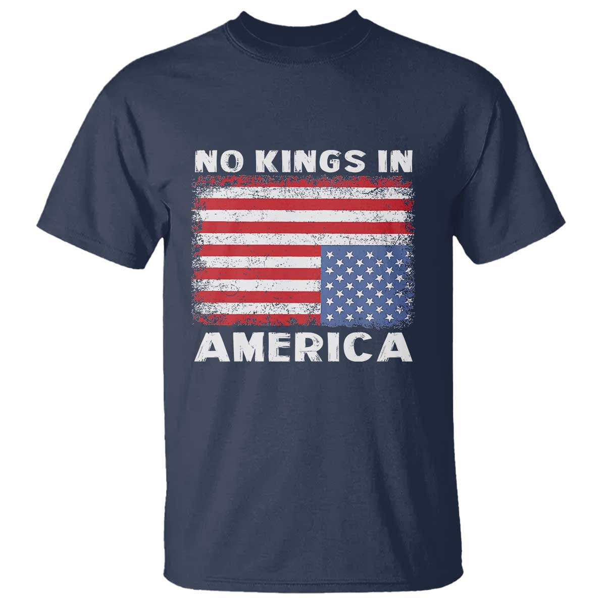 Snarky No Kings In America T Shirt 86 47 No Faux King Way US Flag Upside Down