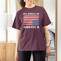 Snarky No Kings In America T Shirt For Women 86 47 No Faux King Way US Flag Upside Down