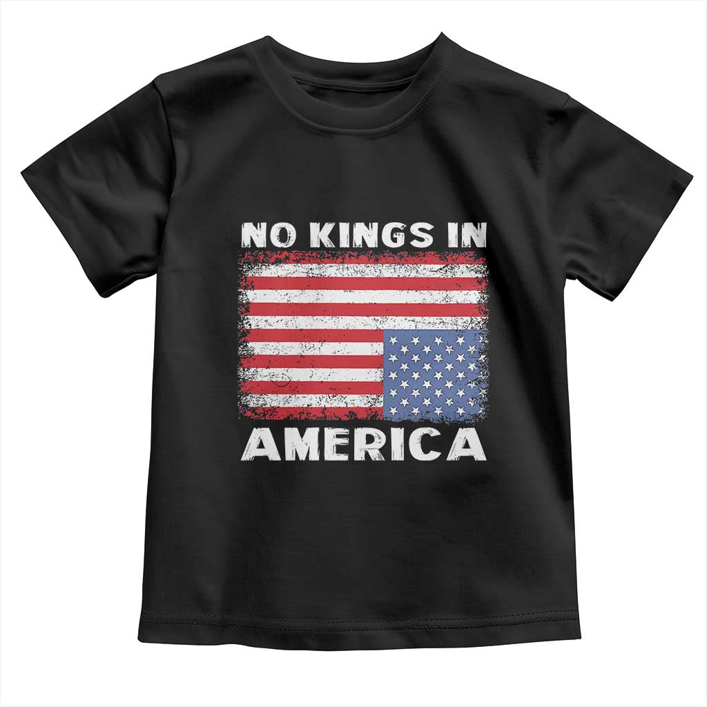 Snarky No Kings In America Toddler T Shirt 86 47 No Faux King Way US Flag Upside Down