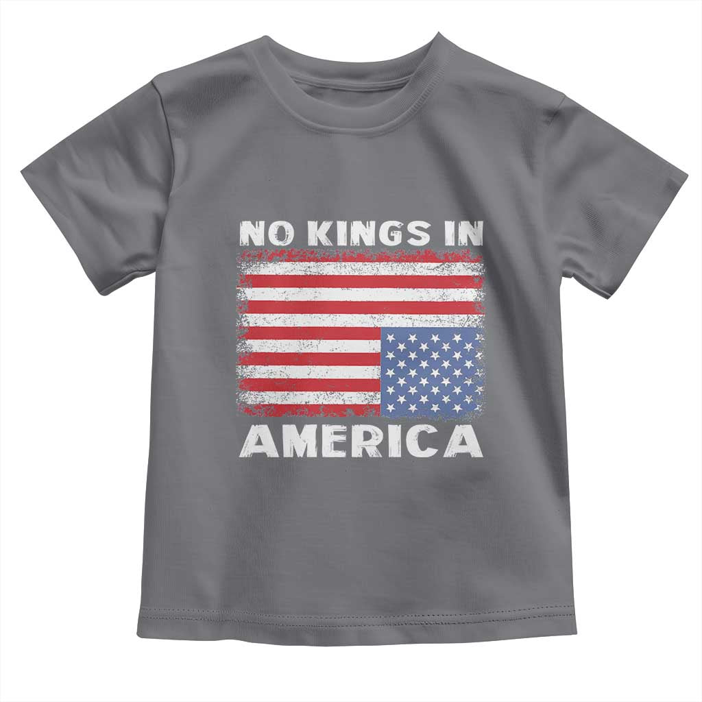 Snarky No Kings In America Toddler T Shirt 86 47 No Faux King Way US Flag Upside Down