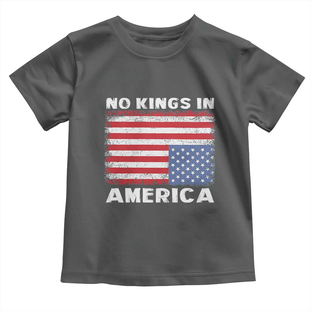Snarky No Kings In America Toddler T Shirt 86 47 No Faux King Way US Flag Upside Down