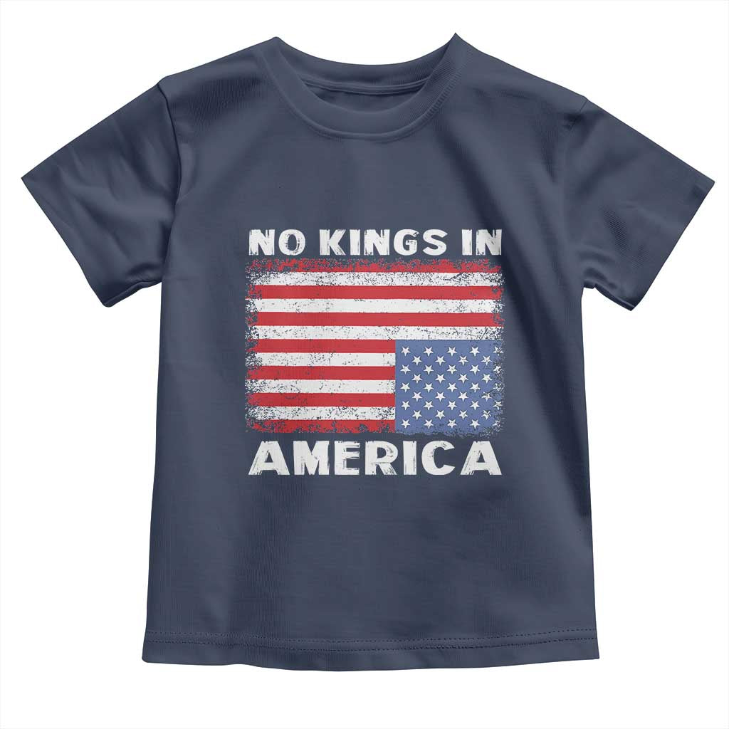 Snarky No Kings In America Toddler T Shirt 86 47 No Faux King Way US Flag Upside Down