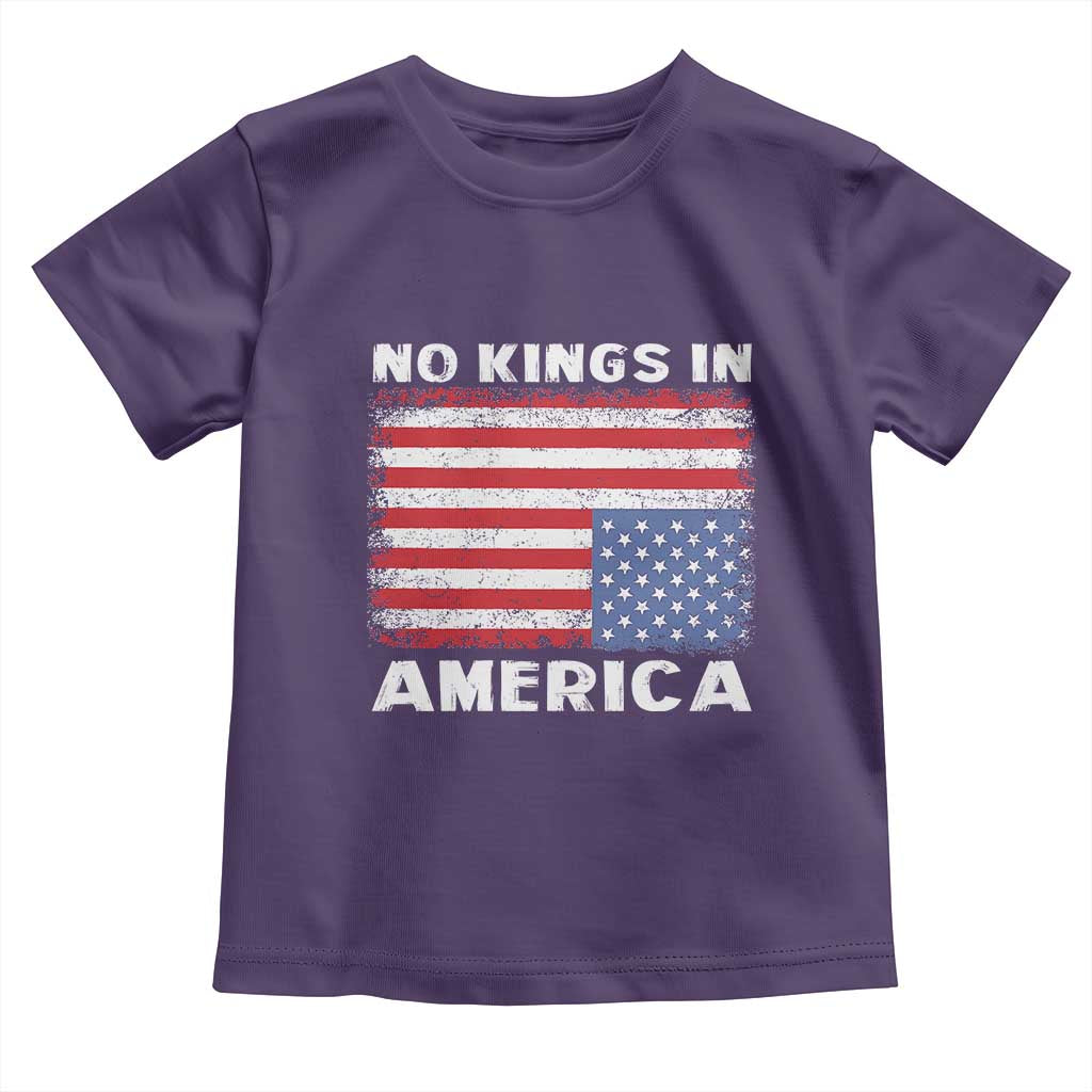 Snarky No Kings In America Toddler T Shirt 86 47 No Faux King Way US Flag Upside Down