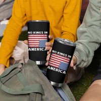 Snarky No Kings In America Tumbler Cup 86 47 No Faux King Way US Flag Upside Down