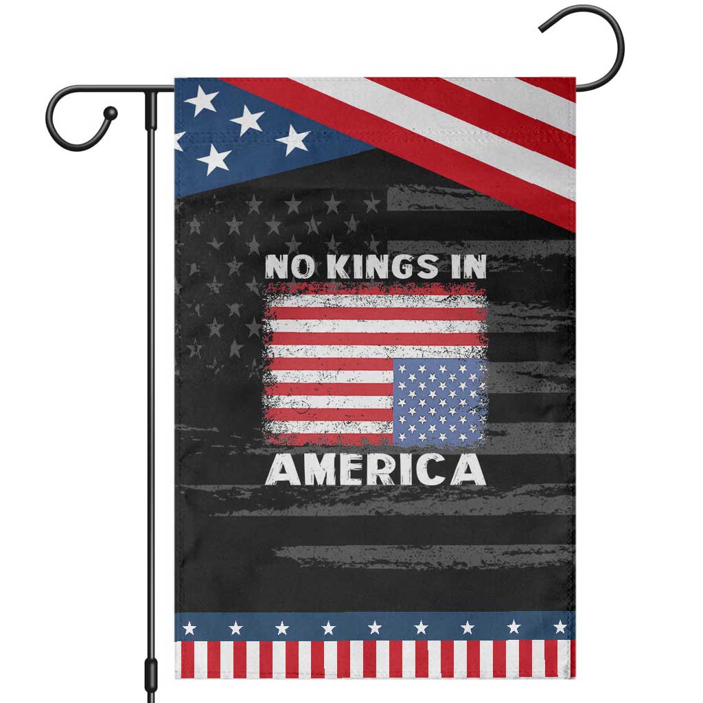 Snarky No Kings In America Garden Flag 86 47 No Faux King Way US Flag Upside Down