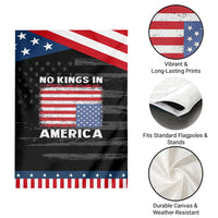 Snarky No Kings In America Garden Flag 86 47 No Faux King Way US Flag Upside Down