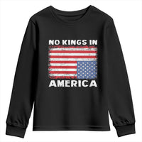 Snarky No Kings In America Youth Sweatshirt 86 47 No Faux King Way US Flag Upside Down
