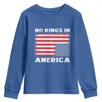 Snarky No Kings In America Youth Sweatshirt 86 47 No Faux King Way US Flag Upside Down