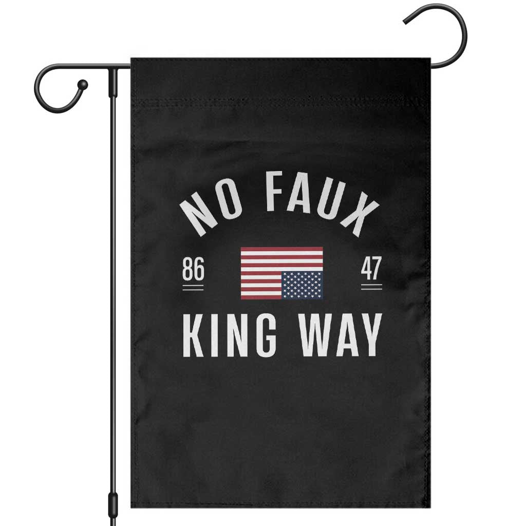 No Kings in America Garden Flag US Flag Upside Down - Wonder Print Shop