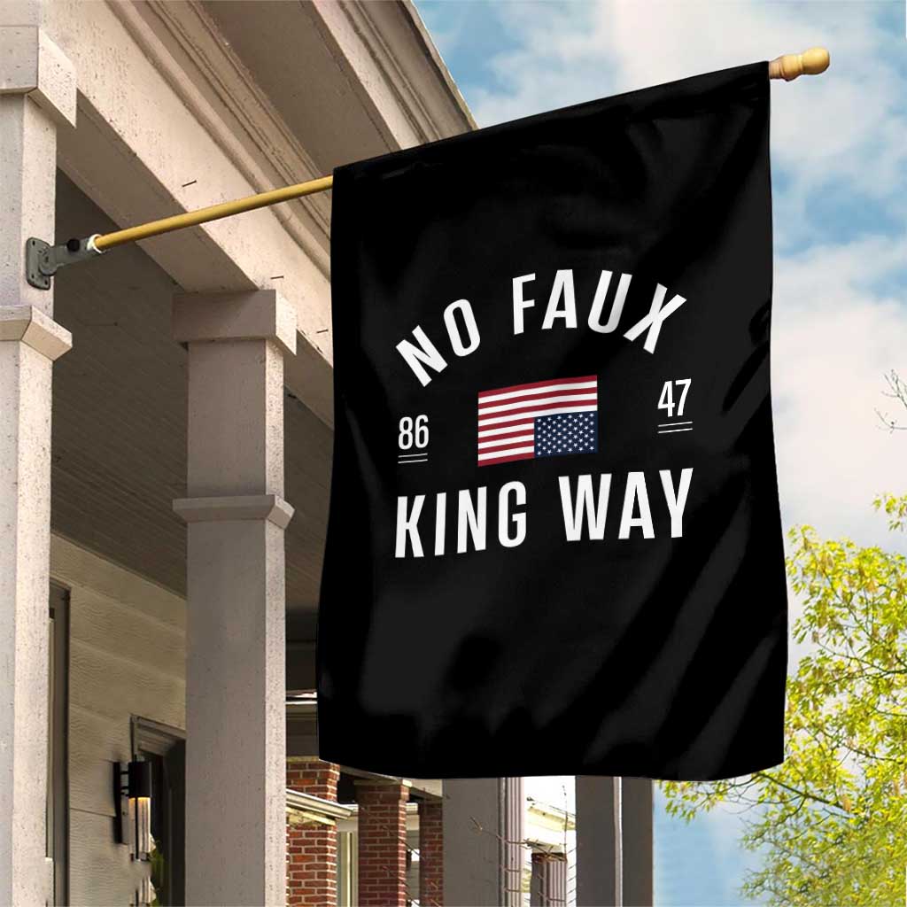 No Kings in America Garden Flag US Flag Upside Down - Wonder Print Shop