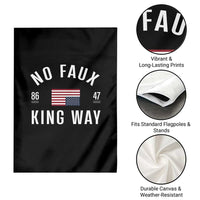 No Kings in America Garden Flag US Flag Upside Down - Wonder Print Shop