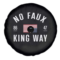 No Kings in America Spare Tire Cover US Flag Upside Down