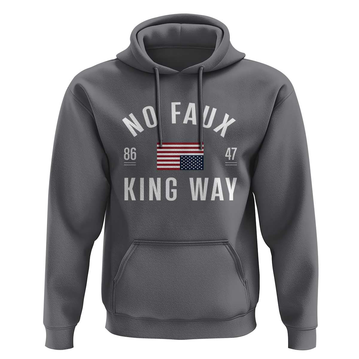No Kings in America Hoodie US Flag Upside Down