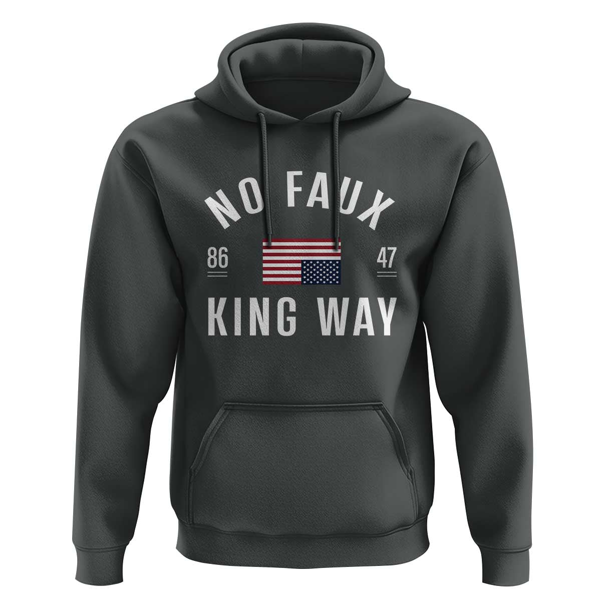 No Kings in America Hoodie US Flag Upside Down