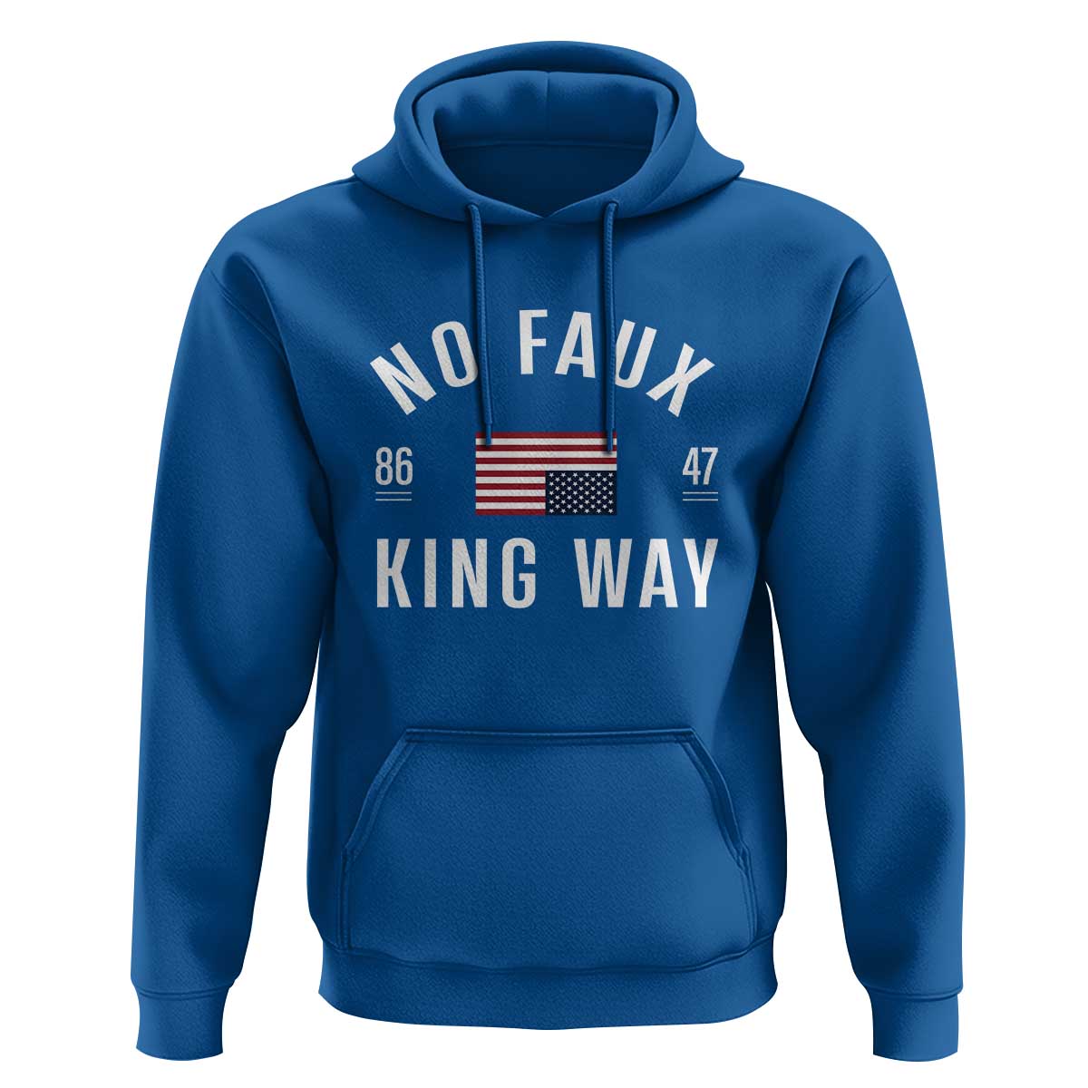 No Kings in America Hoodie US Flag Upside Down