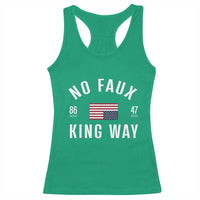 No Kings in America Racerback Tank Top US Flag Upside Down