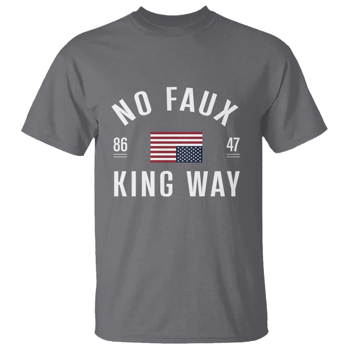 No Kings in America T Shirt US Flag Upside Down