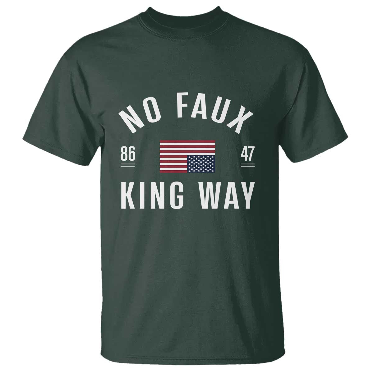 No Kings in America T Shirt US Flag Upside Down