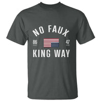 No Kings in America T Shirt US Flag Upside Down