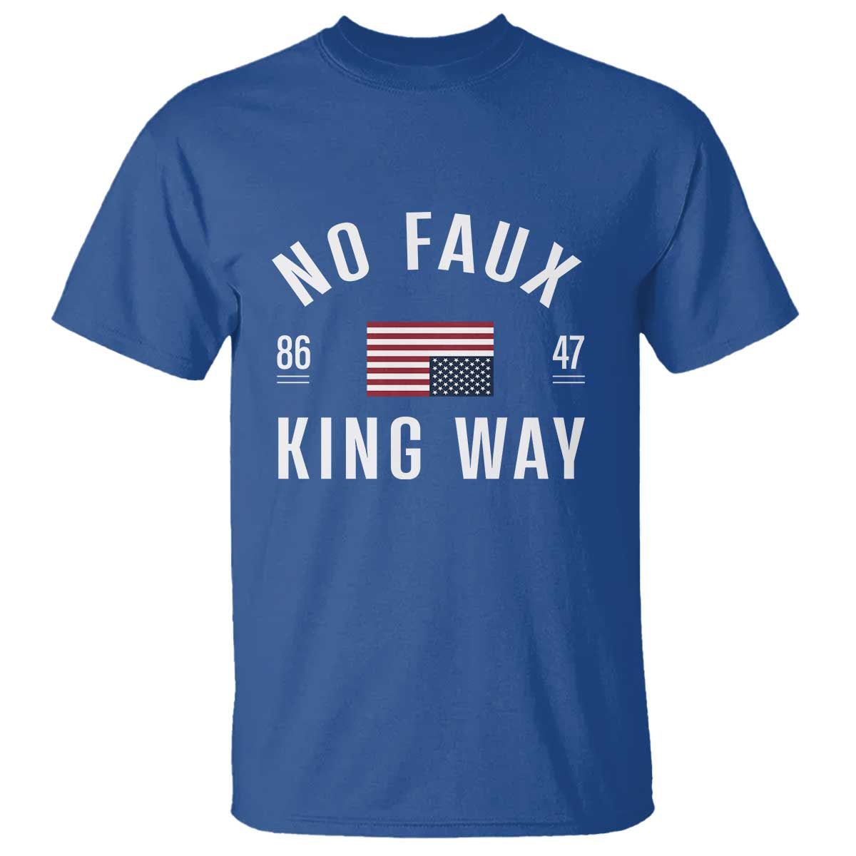 No Kings in America T Shirt US Flag Upside Down