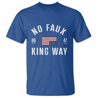 No Kings in America T Shirt US Flag Upside Down