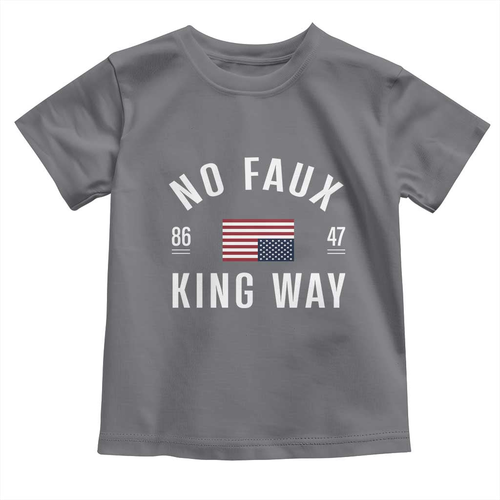 No Kings in America Toddler T Shirt US Flag Upside Down