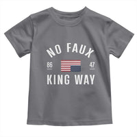 No Kings in America Toddler T Shirt US Flag Upside Down