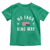 No Kings in America Toddler T Shirt US Flag Upside Down