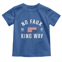 No Kings in America Toddler T Shirt US Flag Upside Down
