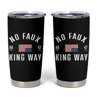 No Kings in America Tumbler Cup US Flag Upside Down