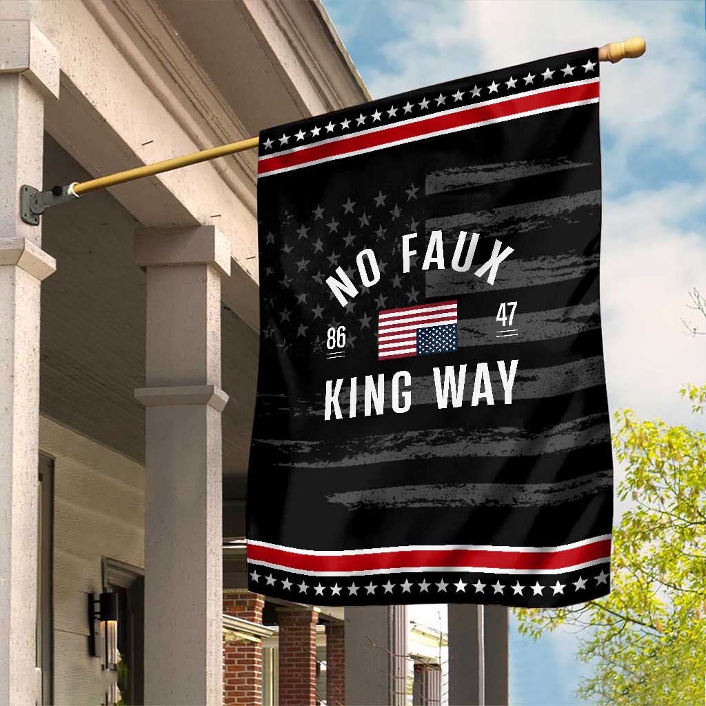 No Kings in America Garden Flag US Flag Upside Down