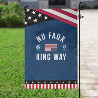 No Kings in America Garden Flag US Flag Upside Down