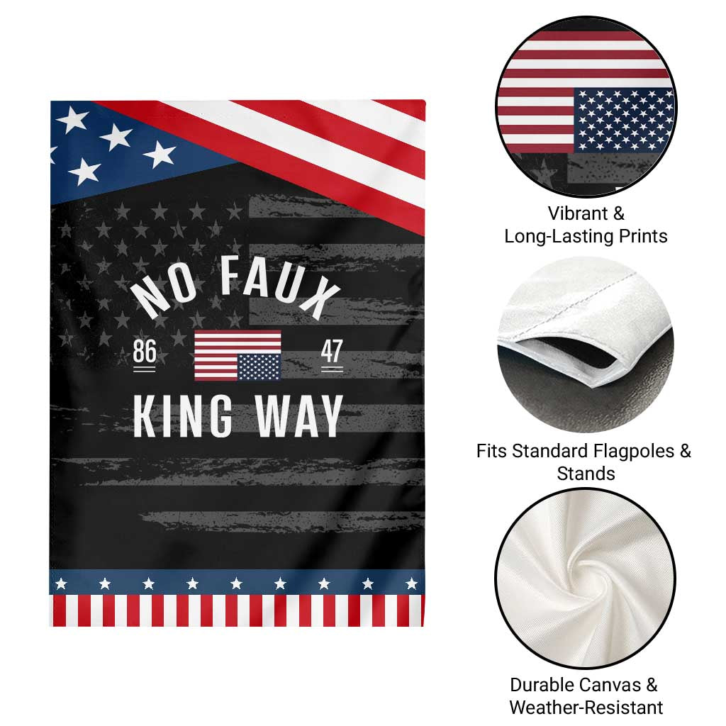 No Kings in America Garden Flag US Flag Upside Down