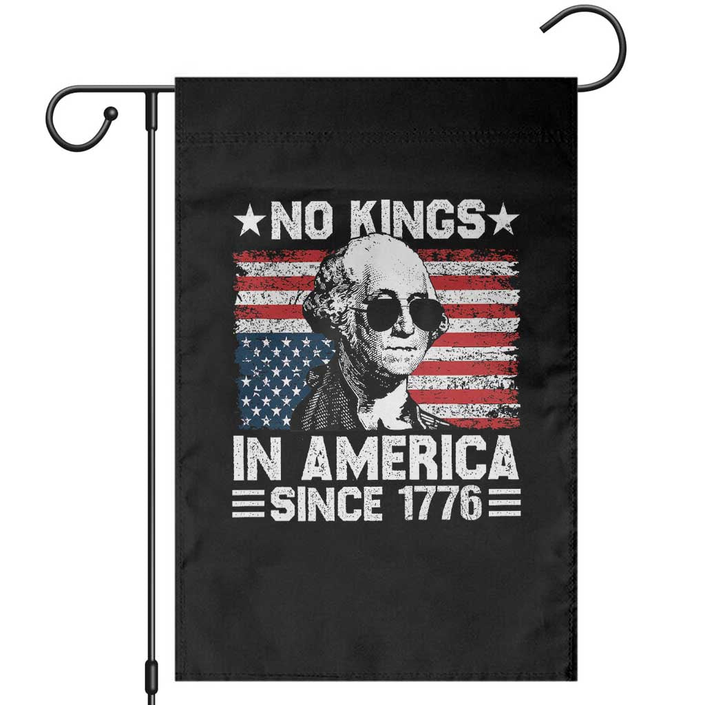 No Kings In America Since 1776 Garden Flag George Washington US Flag Upside Down - Wonder Print Shop