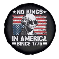No Kings In America Since 1776 Spare Tire Cover George Washington US Flag Upside Down